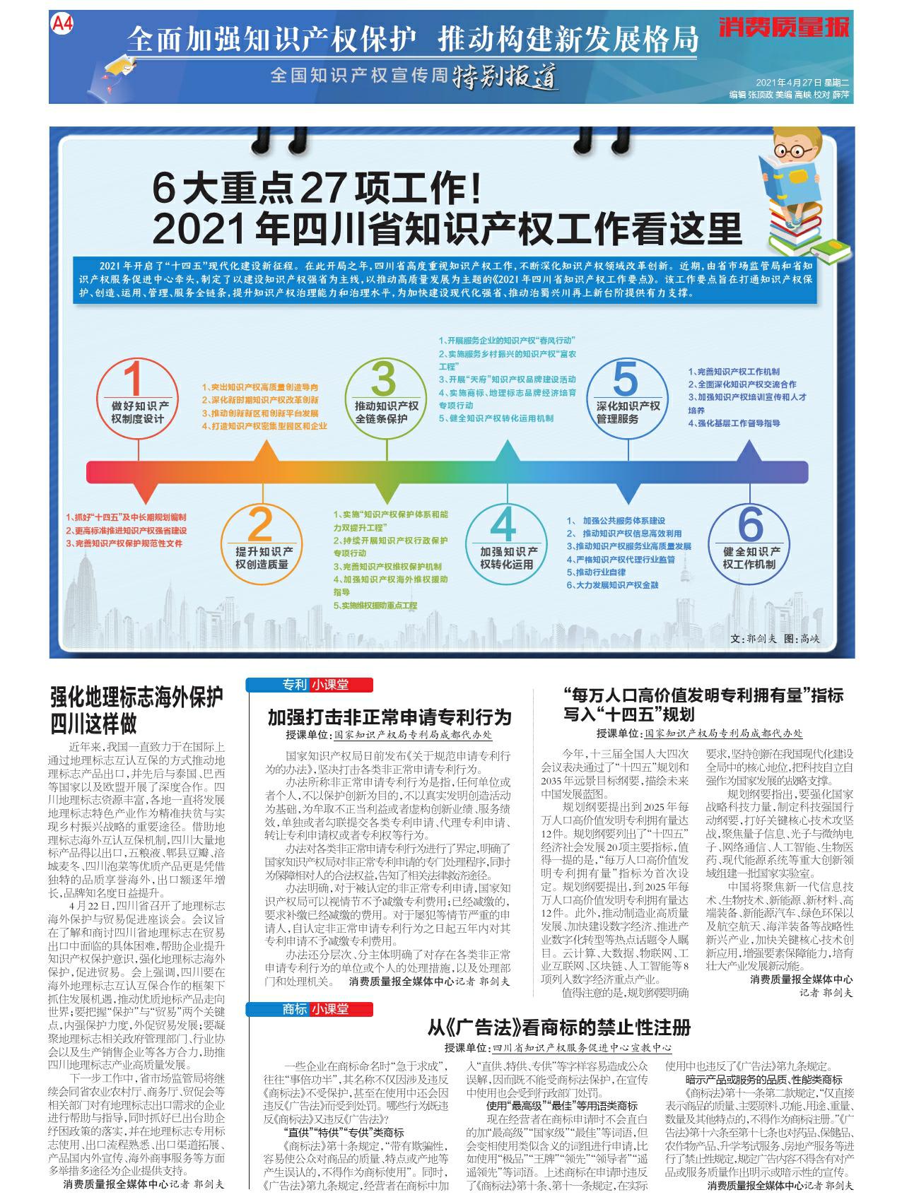 每万人口高价值发明专利拥有量指标写入十四五规划 消费质量报